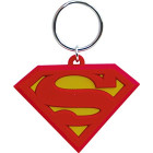 DC Comics Superman Logo Laser Cut Rubber Keychain