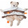 Bieco 02014003 Schmusetuch Bär Bubu für Babys und Kleinkinder ab 0m+ Schnuffeltuch zum Beruhigen Kuscheltuch zum Trösten und Schmusen ca. 24,5 x 29 cm beige