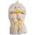 Bieco 38140135 - Baby Kapuzenkuscheltuch Ente, beige und gelb, ca. 100 x 75 cm
