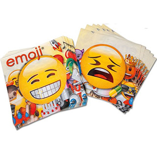 Happy People 15962 - Emoji Servietten, 33 x 33 cm, 20 Stück