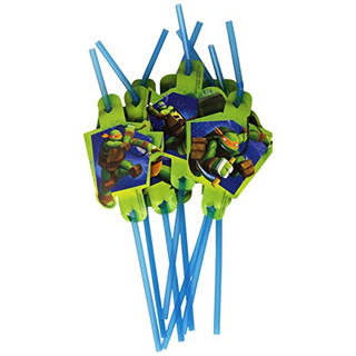 8 Teenage Mutant Ninja Turtles Drinking Straws