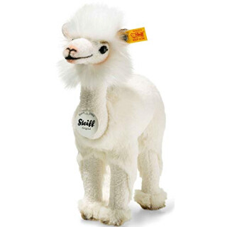 Steiff 104190 Lita Lama, stehend, Plüschtier, Creme, 24 cm
