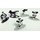 Jada- Disney Mickey, Minnie, Pete, Parrot und Clarabelle Pack 5 Figuren 90 Jubiläum
