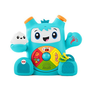 Fisher-Price FXD02 Dance and Groove Rockit, Baby Learning Robot Toy, Teaching First Words, Letters, Numbers, Colours and Shapes, 6 Months