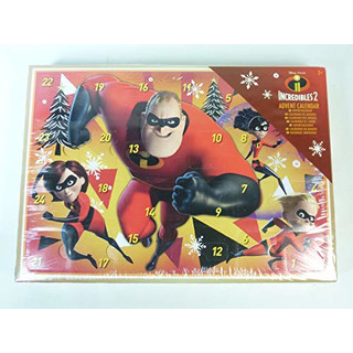Incredibles Die Unglaublichen 2 Adventskalender für Kinder Weihnachtskalender zum Befüllen mit Sticker Holographische Buntstifte