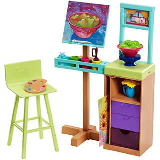 Barbie FJB26 Berufe Zubehör-Set Kunstatelier