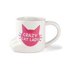 BigMouth Inc Crazy Cat Lady Tasse, Weiß/Rosa