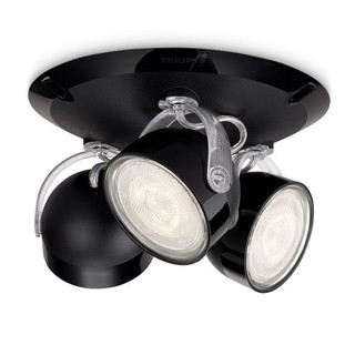 Philips myLiving LED Spotrondell Dyna 3-flammig, schwarz