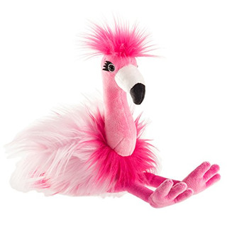 Schaffer 5571 Plüsch-Flamingo Chantal, Pink, M - 34 cm