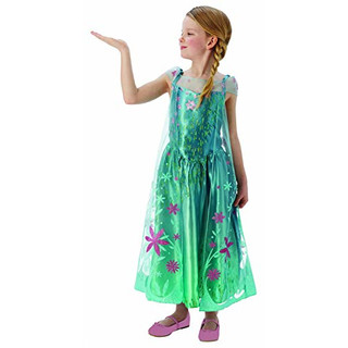 Elsa -Disney Frozen Fever - Childrens Fancy Dress Costume - Large - 128cm - Age 7-8