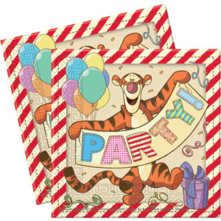 Procos 80499 – Servietten Papier Winnie the Pooh Alphabet, 20 Stück